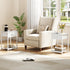 2 Furologee White Nightstand with Fabric Drawer, Small Side Table for Small Spaces, Tiers Storage Shelves End Table