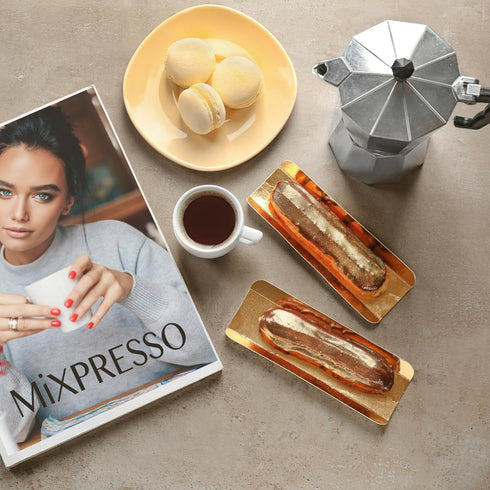 Mixpresso 3 Cup Moka Pot Cuban Coffee Maker for Gas, Electric Stove Top, Classic Italian Espresso Maker, 5 Oz