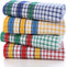 Large Kitchen Dish Towels, 16 Inch x 26 Inch Bulk Absorbent Cotton Towels, 4 Pack Colorful Tea/Bar Towels