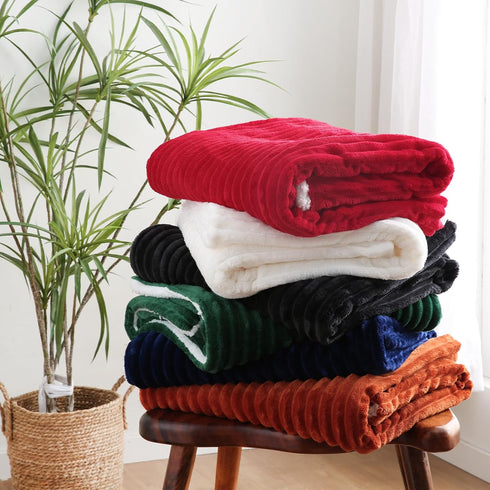 6080 Cozy Red Sherpa Fleece Throw Blanket for Couch Sofa Bed,Double Side Soft Fuzzy Plush Thick Flannel Blanket