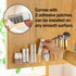 MORNITE Bathroom Medicine Cabinet Organizer Set - Clear Small Shelves Holder for Lipstick, Facial Masks, 2 Pcs Trays