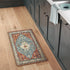 Collive Boho Kitchen Mats, Cushioned Anti Fatigue Non-Slip Kitchen Floor Mats, 17”x30” Red Waterproof Rug
