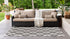Unique Loom Napa Outdoor Collection Area Rug, Charcoal Gray/Ivory, 2' x 3' 1' Rectangle