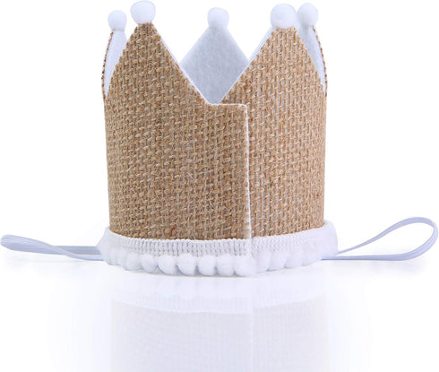 Ofishally One Crown for 1st Birthday - Party Favor Hat, Photo Booth Prop