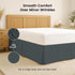 Utopia Bedding King Bed Skirt - Soft Quadruple Pleated with 16 Inch Tailored Drop - Hotel Quality, Grey