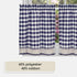 Buffalo Check Tier Pair Window Curtain Set, 58 Inch Width, 24 Inch Length, Navy & Ivory Plaid Drapes