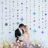 Iridescent Party Decorations, Star Circle Dot Paper Garland Banner for Kids Birthday, Baby Shower, Wedding, Festival