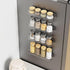 4 Pack Acrylic Spice Racks for Refrigerator and Oven, Magnetic Fridge Organizers and Storage, Clear