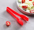 New Star Foodservice 35605 Utility Tong, High Heat Plastic, Straight Edge, 6 Inch, Set of 12, Red