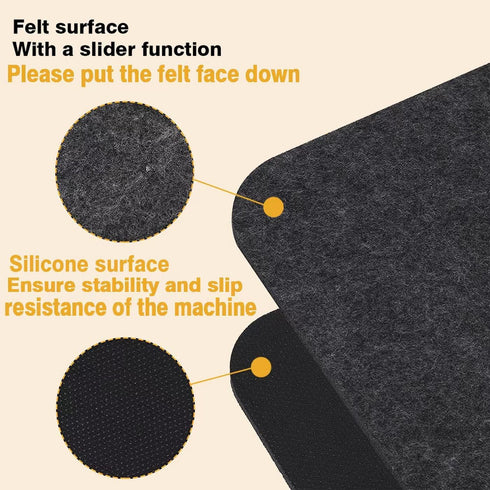 4 Pcs Heat Resistant Mats for Air Fryer, Coffee Maker, Kitchen Countertop, 16 x 12 In Non-slip Silicone Slider for