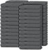 Wealuxe Dark Gray Washcloths 48 Pack - 600 GSM 100% Ring-Spun Cotton