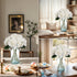 Kimura's Cabin 6pcs Faux White Hydrangea Flowers Bouquets for Home Table Centerpieces & Wedding Decoration