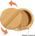 Totally Bamboo Triple Salt Cellar, 3 Tier Bamboo Kitchen Salt and Pepper Storage Box