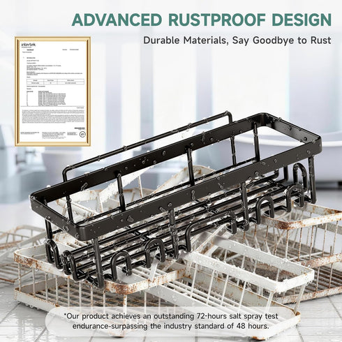 5-Pack 5-Pack, Veken Rustproof & Waterproof Shower Caddy No Drilling Adhesive Corner Shower Shelves, Rack For Inside