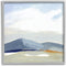 Stupell Industries Abstract Mountain Range Tranquil Hills Open Landscape Painting, Grey Framed Wall Art, 24 x 24