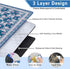 Supfitness (60"x 80") Sandproof,3-Layer Packable Extra Large Picnic Blankets Waterproof Foldable Beach Blanket