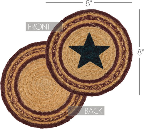 Potomac Table Trivet by VHC Brands, Burgundy, 8"