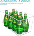 Vtopmart 6 PCS Clear Plastic Storage Bins - Pantry Organizer Containers with Handle for Home Organization