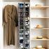 2 Pack 10 Simple Houseware Shelves Hanging Organizer, Gray