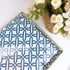 15.6 10.2" Spsyrine White Serving Tray, Plastic Marbling Tray for Coffee Table, Stylish Rectangular Decorative Tray