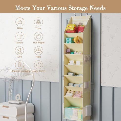 Closet 1624 Criusia Shoe Storage, Over the Door Shoe Organizer, Hanging Shoe Storage with Large Deep Pockets, Fits