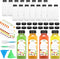 HEWASME 30Pcs 12 Oz Plastic Juice Bottles with Caps,Clear Reusable Water Bottle &