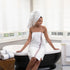 Pack 8, 100% 600 13 13 Aston & Arden Aegean Ombre Stripe Washcloth, of Turkish Cotton GSM Soft Absorbent Face & Body