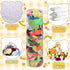 Box(47.2x13.8x13.8in) BALAPET Clear Stuffed Animal Bean Bag Cover for Kids,Waterproof PVC Storage Soft Stuff Animal