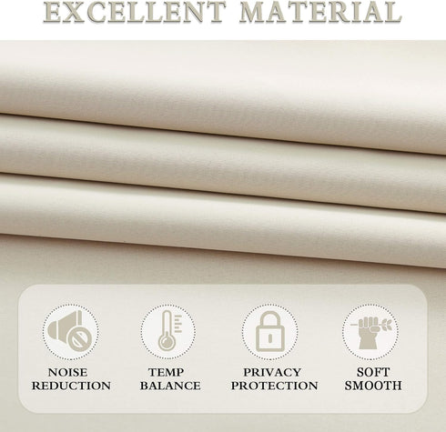 DONREN 24 Inch Curtain Tiers, Room Darkening Rod Pocket Valance Curtains for Small Windows (30 W x 24 L, 2 Panels,