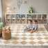 GENIMO Checkered Rug 5x7 Area Rugs for Kids Bedroom Soft Shag Rug