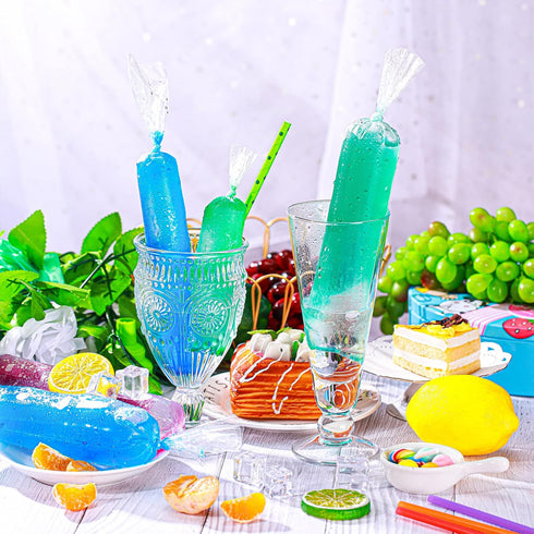 450 3 2x12 Inch, 3x12 Inch, 3x10 Inch Pcs Ice Lolly Bags Disposable Ice Cream Mold Bags with Silicone Funnel, Size
