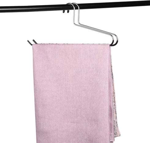 VASLIM 5 Pack Blanket Hangers, Heavy Duty Black Vinyl Coated Nonslip for Quilts, Comforters, Bedspreads, Table Cloths,