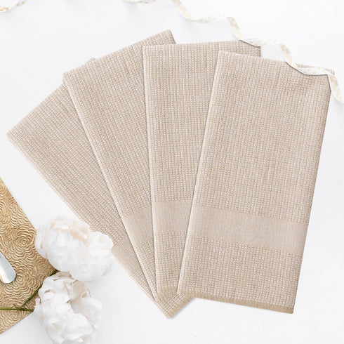 Towels(18x 28, 6 Pack), 380 Set Homaxy Premium Kitchen Large Cotton Kitchen Hand Towels, Flat and Terry Dish Towels
