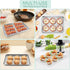 TeamFar Toaster Oven Pan with Cooling Rack Set, 10.5’’ x 8’’ Stainless Steel Baking Pan Tray with Mini Grid Rack