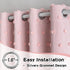 84 Inches 2 2 Grommet, 52 84 Inch MYSKY HOME Pink Curtains for Girls Room Long Panels Girls Curtains wiht Pink Pom Pom
