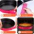 Patelai 6 Pieces Cake Pan Dampen Strips, Colorful Absorbent Baking Strips for Even Baking and Clean Edges