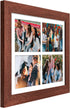 11x15 4 5x7 Picture Frame Display opening Picture Frame Collage,Multi Photo Frame with Mat,Plexiglass,Horizontal