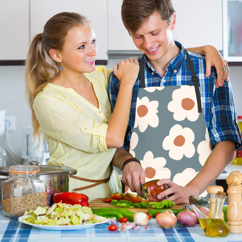 Kitchen Apron with 2 Pockets, Apron for Cooking, Waitress, Bistro, Baking