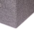 Set of 5 Gray Closet Organizer Bins with Handle, Fabric Foldable Storage Baskets for Home Office Clothes, Jumbo