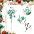 24 10 Inch Geosar Pieces Christmas Glitter Berries Stems Christmas Berry Picks Artificial Glittered Berries Ornaments