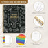 LuBudingJoy Blank Recipe Notebook: Full Page Spiral Hardcover to Organize 140 Recipes (Black)