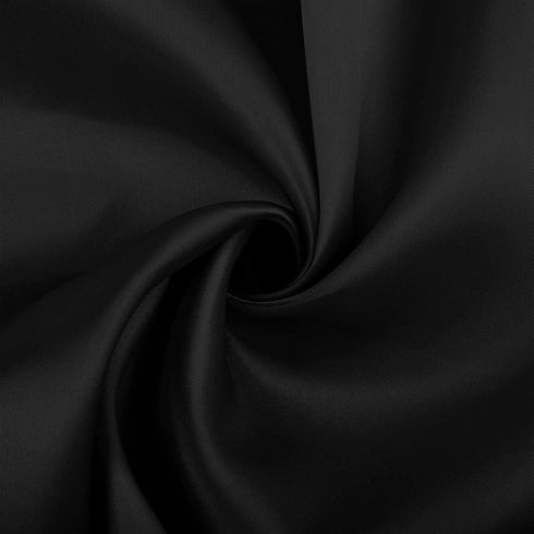 ANECO 12 Pieces Satin Napkins, Soft Square Dinner Napkins 17 x 17 Inches for Weddings, Parties, Decorations (Black)
