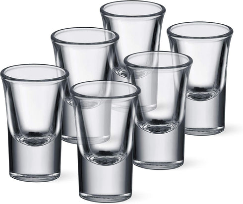 Houdini 6-Pack Heavy Base Shot Glass Set, 1.2oz Shot Glasses