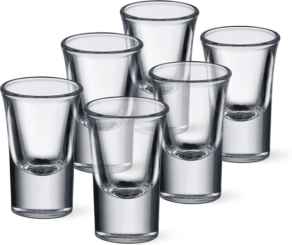 Houdini 6-Pack Heavy Base Shot Glass Set, 1.2oz Shot Glasses