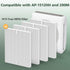 AP-1512HH Filter Set Replacement for Coway Airmega AP-1512HH and 200M Air Purifiers, 4 True HEPA Filters Only