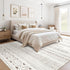 5x7 cotiled Area Rug Living Room: Washable Boho Rugs with Non Slip Backing Large Soft Indoor Stain Resistant Carpet