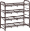 SONGMICS Stackable Shoe Rack, 4 Tier Metal Shoes Rack Storage Shelf, Holds