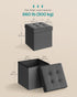 15 Inches 660 lb, ULSF27Z SONGMICS Storage Ottoman, Foldable Small Ottoman Foot Rest, Foot Stool, Cube Ottoman