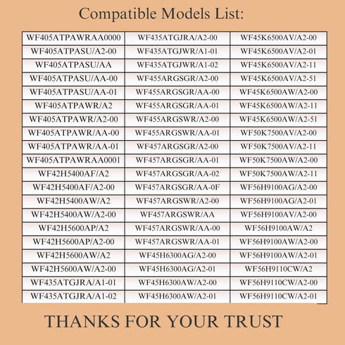 DC62-00214M Washer Water Inlet Valve, Compatible with Samsung Washing Machines, Replaces AP5623062, 1 Year Warranty