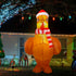 5 Ceenna ft Large Lighted Christmas Inflatable Chicken Built in Colorful LED Light up Inflatable Turkey Blow up Chicken